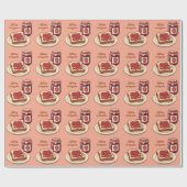 [Customize] is my jam - cute jam and toast cartoon ラッピングペーパー (フラット)