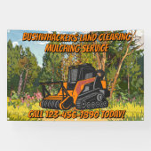 Customize Land Clearing Mulching Service Business 横断幕 (横)