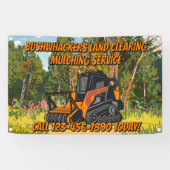 Customize Land Clearing Mulching Service Business 横断幕 (横)