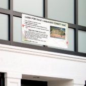 Customize Land Lot Property For Sale Logo Agent  横断幕 (ビルの外側)