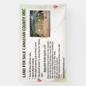 Customize Land Lot Property For Sale Logo Agent  横断幕 (縦)