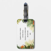 Customize Leopard and Jungle Luggage Tag ラゲッジタグ (裏面縦)