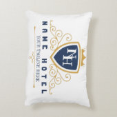 Customize Luxury hotel business company LOGO アクセントクッション (裏面(縦))