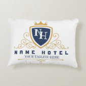 Customize Luxury hotel business company LOGO アクセントクッション (裏面)