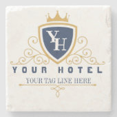 Customize Luxury hotel business company restaurant ストーンコースター (正面)