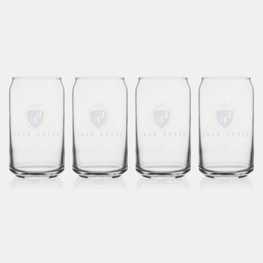 Customize Luxury hotel business or restaurant logo ガラス缶 (裏面)