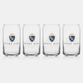 Customize Luxury hotel business or restaurant logo ガラス缶 (正面)