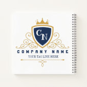 Customize Luxury hotel business or restaurant logo ノートブック (裏面)