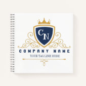 Customize Luxury hotel business or restaurant logo ノートブック (正面)