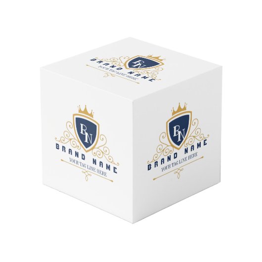 Customize Luxury hotel business or restaurant logo フォトキューブ (正面アングル)