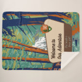 Customize Moran State Park Family Camping Adventur シェルパブランケット (正面(横))