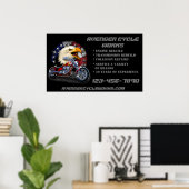 Customize Motorcycle Repair Shop Business  ポスター (ホームオフィス)