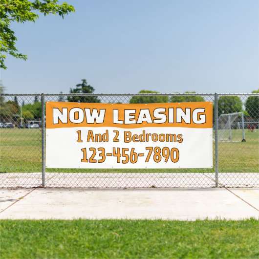 Customize Now Leasing 1 And 2 Bedrooms  横断幕 (インサイチュ)