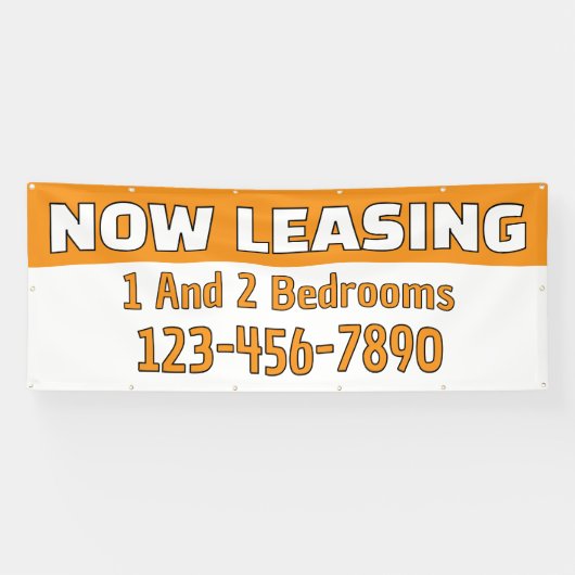 Customize Now Leasing 1 And 2 Bedrooms  横断幕 (横)