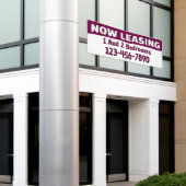 Customize Now Leasing 1 And 2 Bedrooms  横断幕 (ビルの外側)