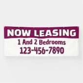 Customize Now Leasing 1 And 2 Bedrooms  横断幕 (横)