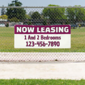 Customize Now Leasing 1 And 2 Bedrooms  横断幕 (インサイチュ)