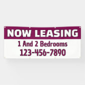 Customize Now Leasing 1 And 2 Bedrooms  横断幕 (横)