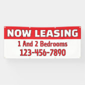 Customize Now Leasing 1 And 2 Bedrooms  横断幕 (横)