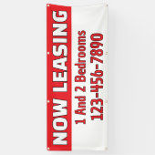Customize Now Leasing 1 And 2 Bedrooms  横断幕 (縦)
