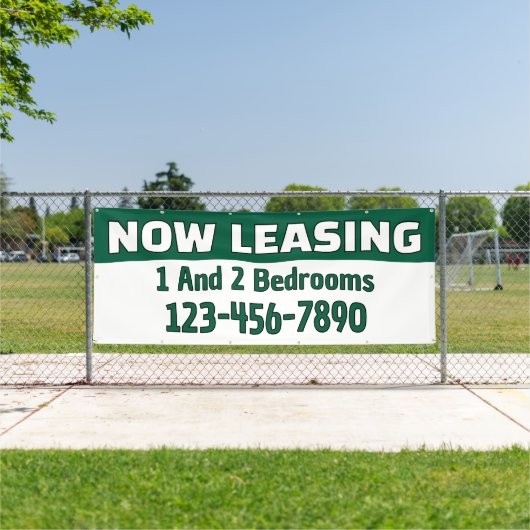 Customize Now Leasing 1 And 2 Bedrooms  横断幕 (インサイチュ)