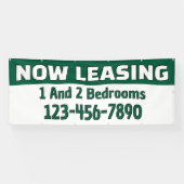 Customize Now Leasing 1 And 2 Bedrooms  横断幕 (横)