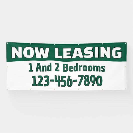 Customize Now Leasing 1 And 2 Bedrooms  横断幕 (横)