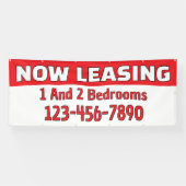Customize Now Leasing 1 And 2 Bedrooms  横断幕 (横)