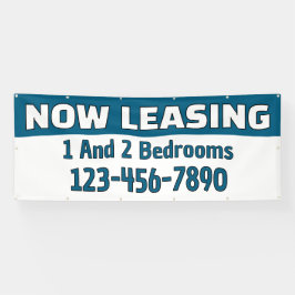 Customize Now Leasing 1 And 2 Bedrooms  横断幕