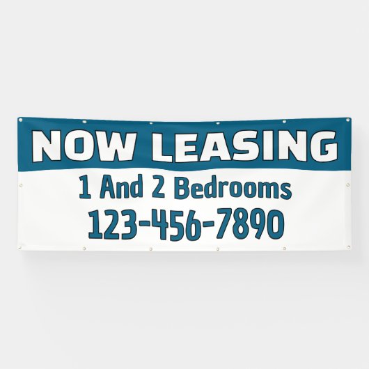 Customize Now Leasing 1 And 2 Bedrooms 横断幕 (横)