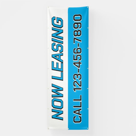 Customize Now Leasing Large 横断幕 (縦)