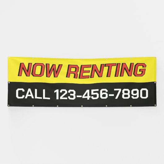 Customize Now Renting Large 横断幕 (横)