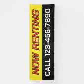 Customize Now Renting Large 横断幕 (縦)