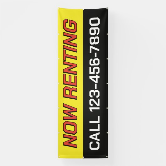 Customize Now Renting Large 横断幕 (縦)