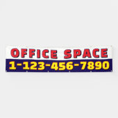 Customize Office Space Available Business  横断幕 (横)