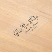 Customize  Personalized Save the Date アクリル招待状 (レイダウン)