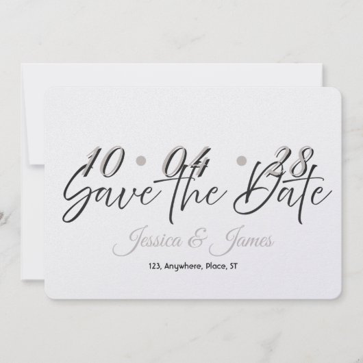 Customize  Personalized Save the Date セーブザデート (正面)