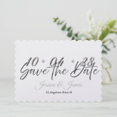 Customize  Personalized Save the Date セーブザデート (スタンド正面)