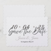 Customize  Personalized Save the Date セーブザデート (正面/裏面)