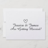 Customize Photo Personalized Save the Date セーブザデート (裏面)