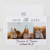 Customize Photo Personalized Save the Date セーブザデート (正面/裏面)