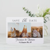 Customize Photo Personalized Save the Date セーブザデート (スタンド正面)