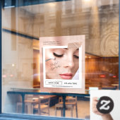 Customize Pink Elegant Aesthetic Eyelash Extension ウィンドウサイン (カフェ窓)