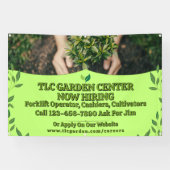 Customize Plant Nursery Garden Center Now Hiring 横断幕 (横)