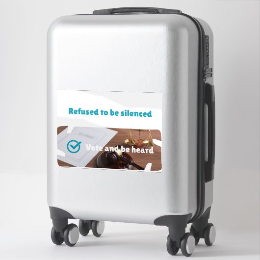 Customize Poll/ Vote/ Petition シール (スーツケース)