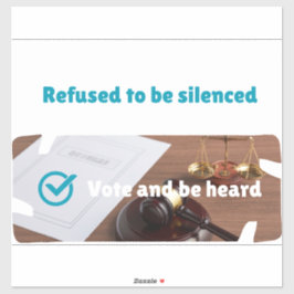 Customize Poll/ Vote/ Petition シール