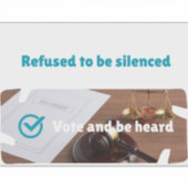 Customize Poll/ Vote/ Petition シール (正面)