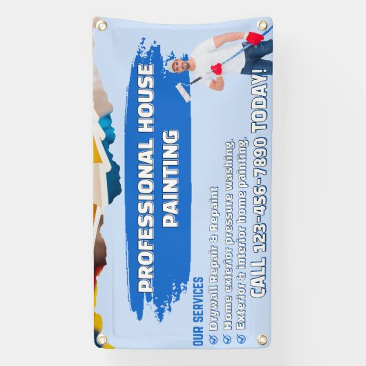 Customize Professional House Painting Picture & Lo 横断幕 (縦)