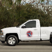 Customize Red White Blue Welding Contractor Truck シール