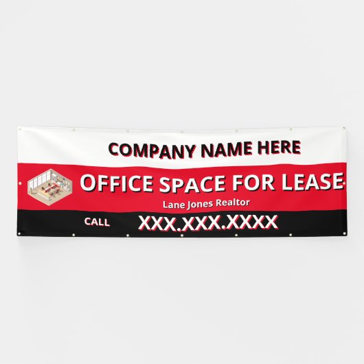 Customize Retail Space For Lease Company Logo Bui 横断幕 (横)